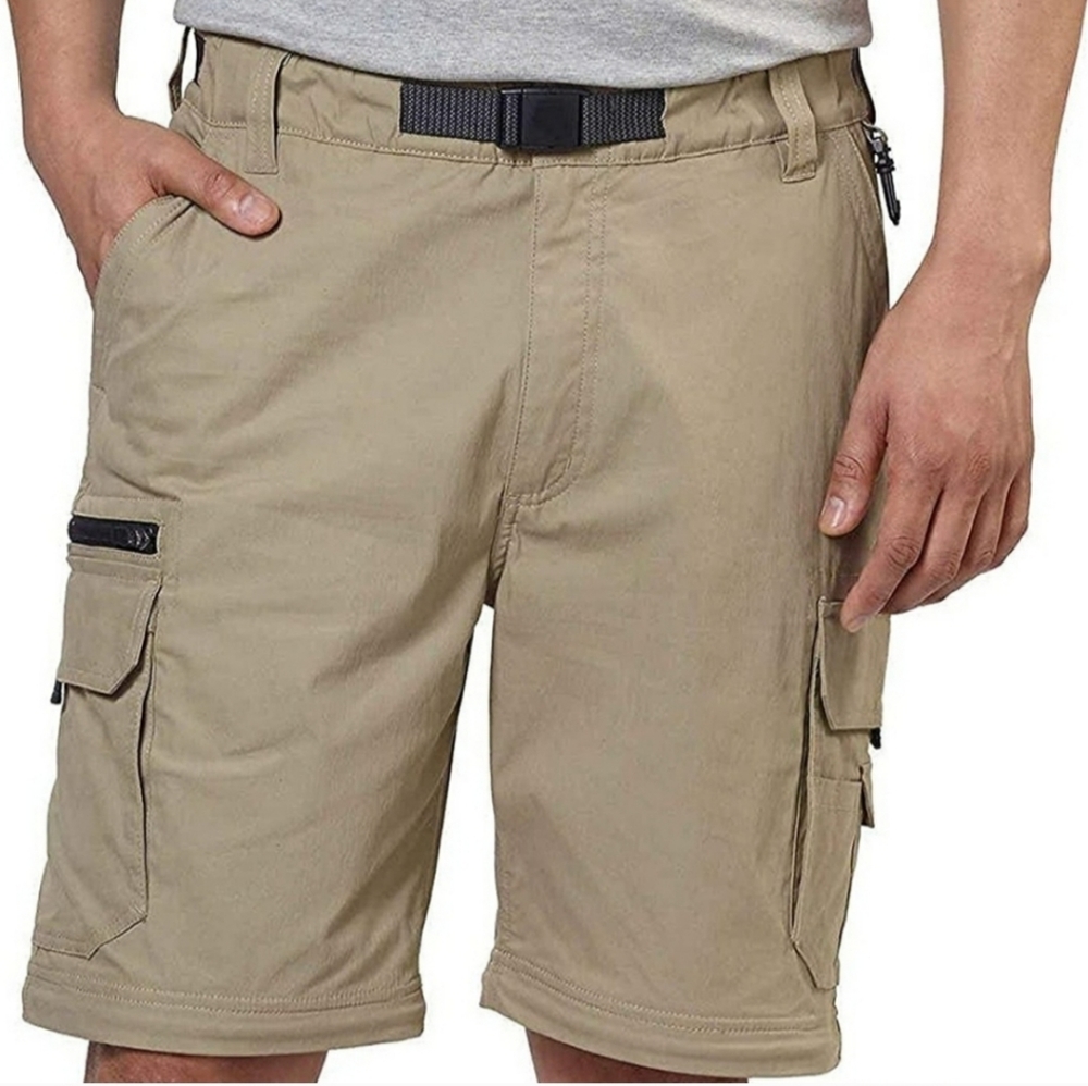 New BC Clothing Convertible Cargo Stretch Converts Shorts Elastic Waist XXL 32L - Picture 4 of 9